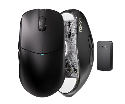 Myszka LAMZU Atlantis mini Charcoal Black